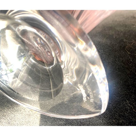 WATERFORD MARQUIS CRYSTAL PALMA CANDLESTICKS SCULPTED LEAVES MADE IN AUSTRIA - Picture 6 of 7